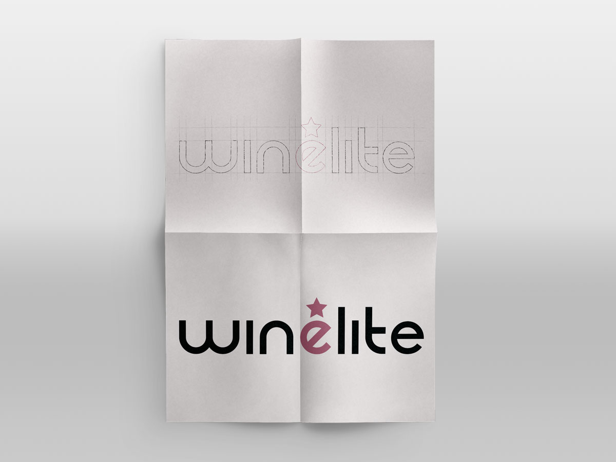 logo winelite sketch