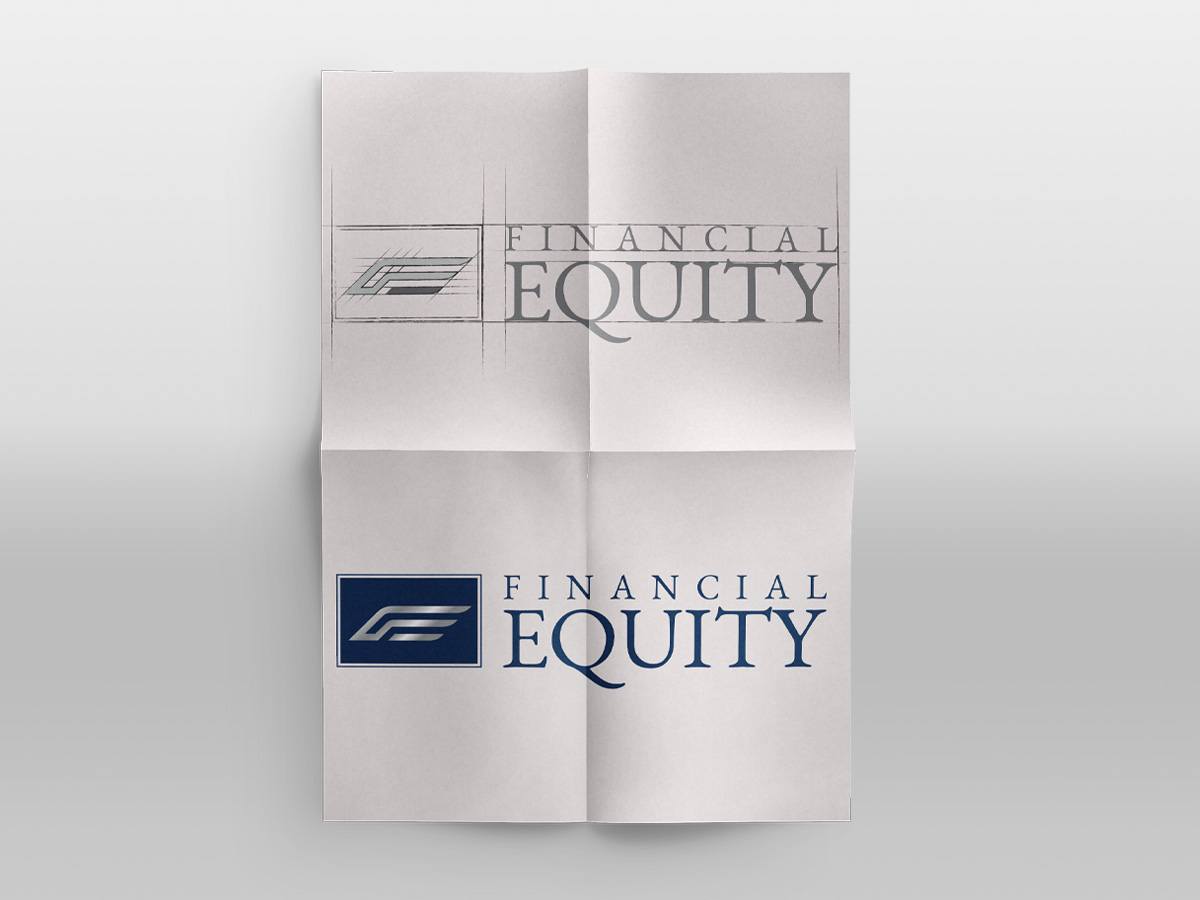 Financial equity logo vettoriale