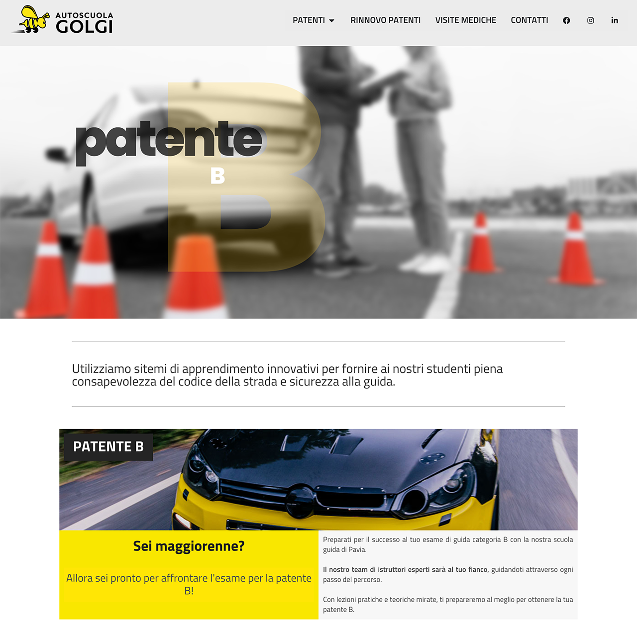 sito web autoscuola golgi pavia scuola guida