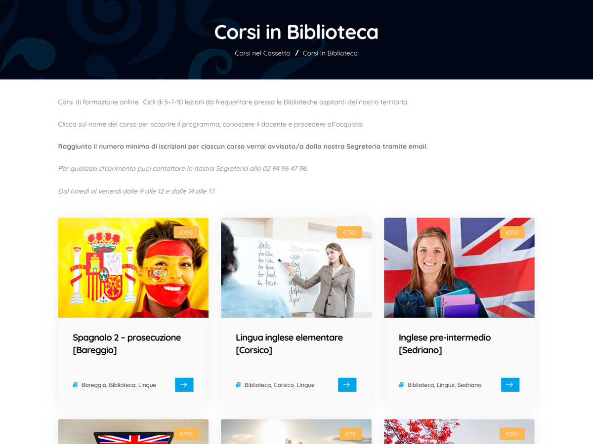 corsi nel cassetto piattaforma elearning woocommerce pyg design studio web agency pavia