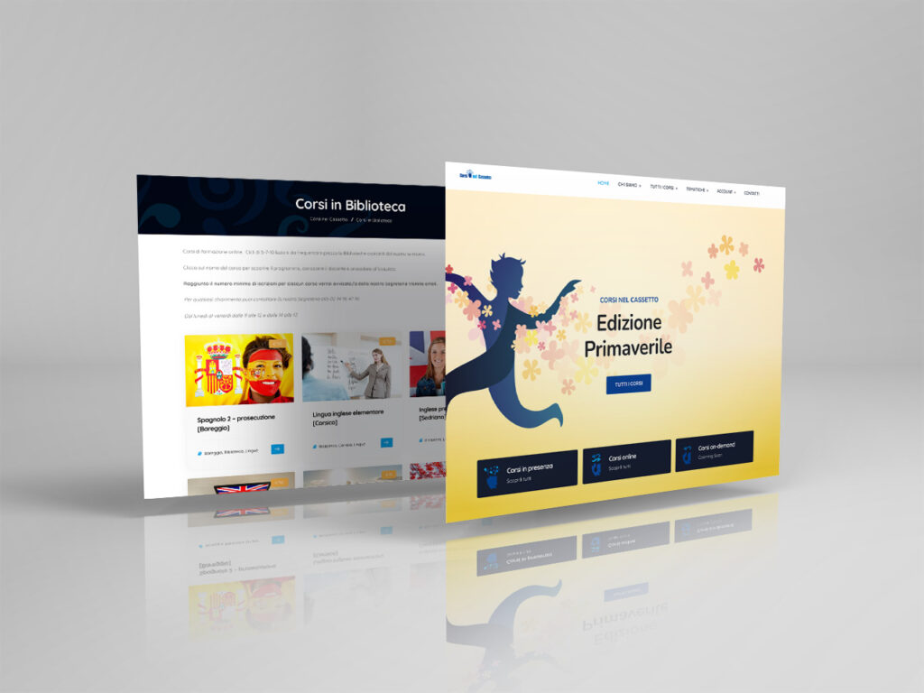 corsi nel cassetto piattaforma elearning woocommerce pyg design studio web agency pavia