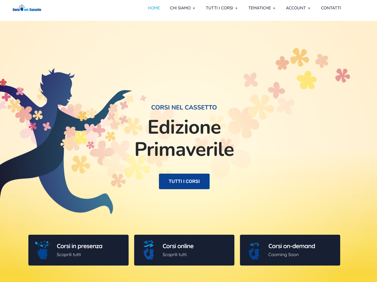 corsi nel cassetto piattaforma elearning woocommerce pyg design studio web agency pavia