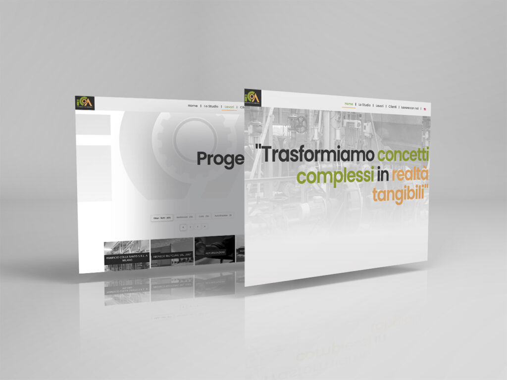 realizzazione sito web pavia ica studio restyling