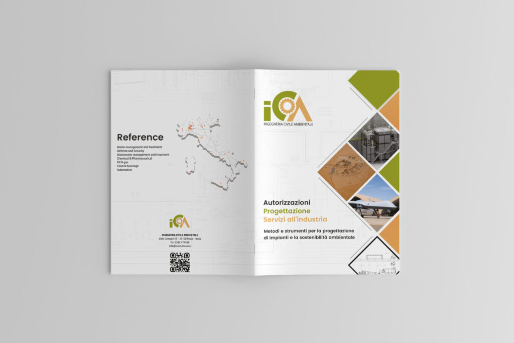 grafica brochure ica studio
