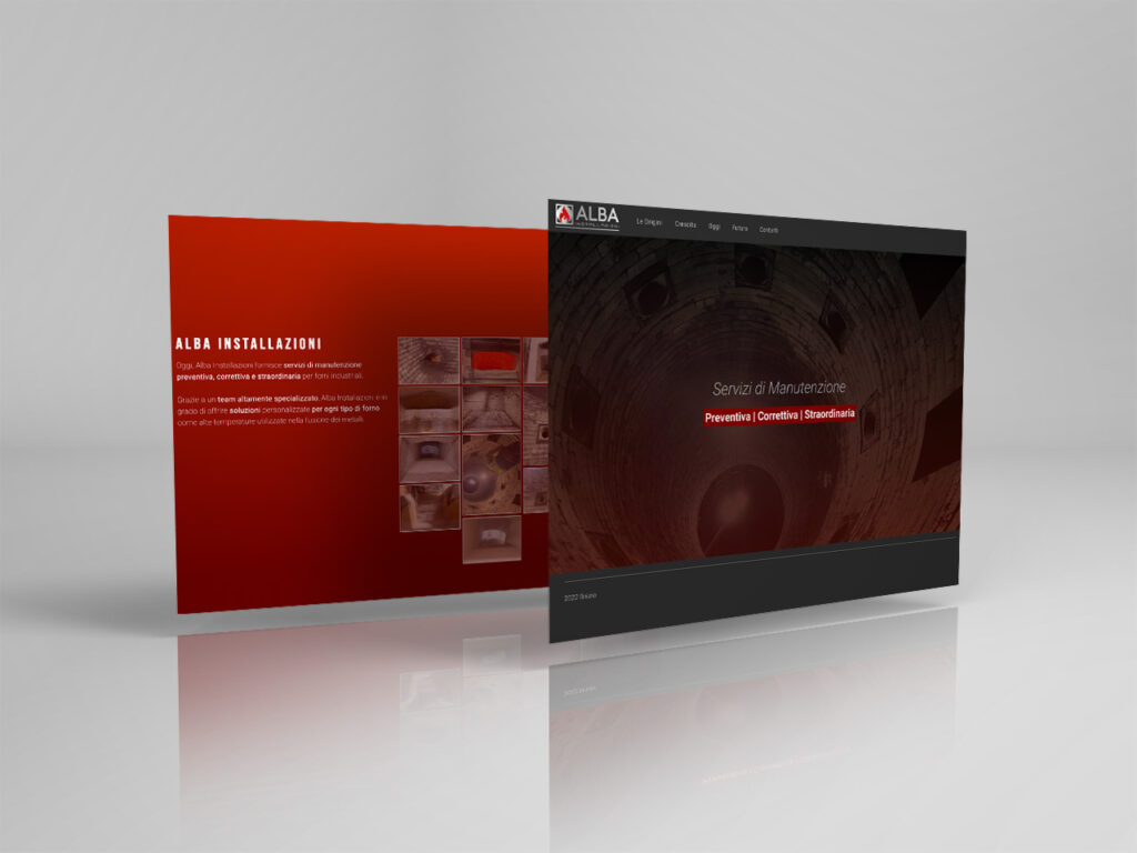 alba installazioni realizzazione sito web landing page pavia pyg design studio