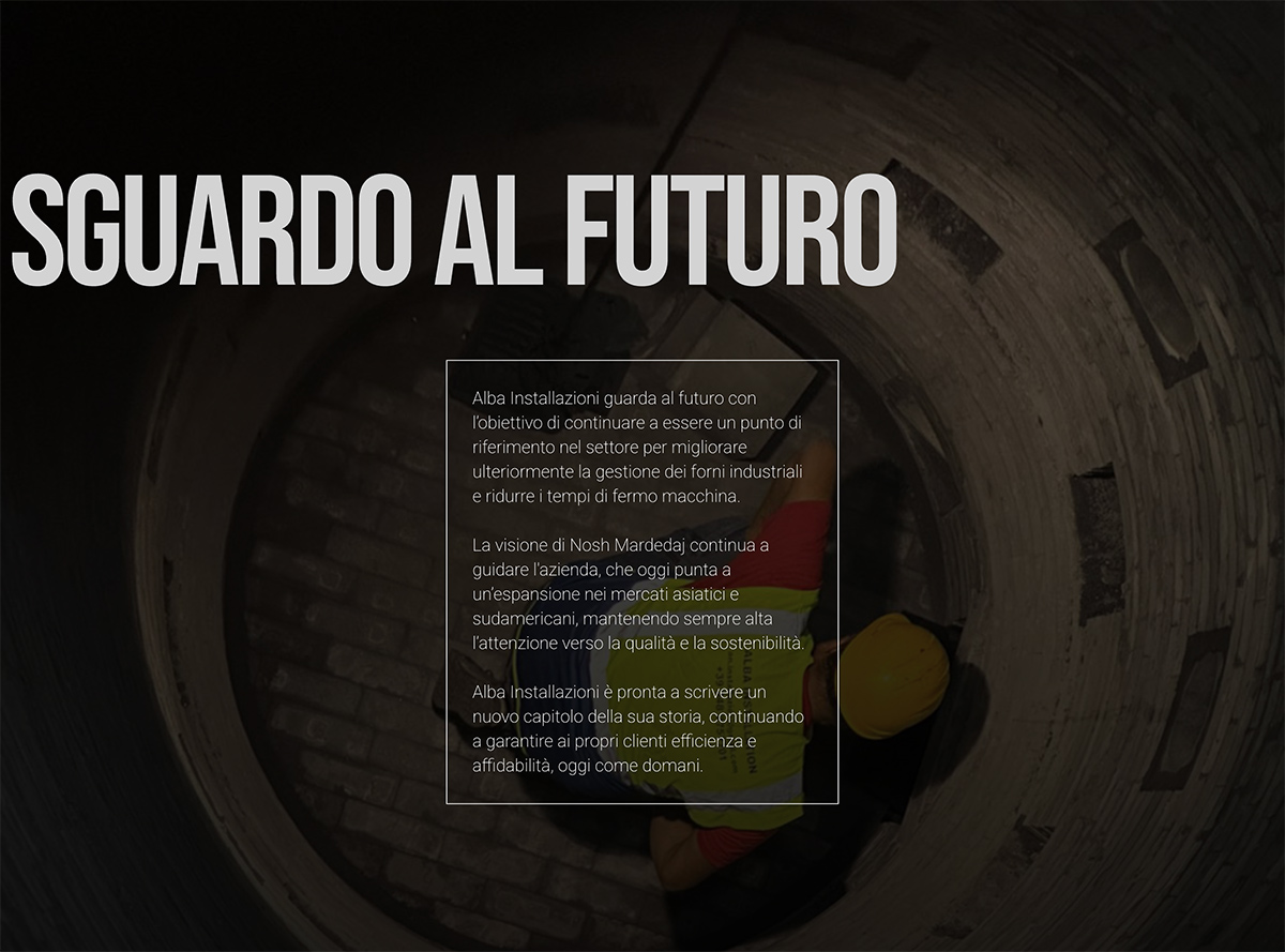 alba installazioni realizzazione sito web landing page pavia pyg design studio