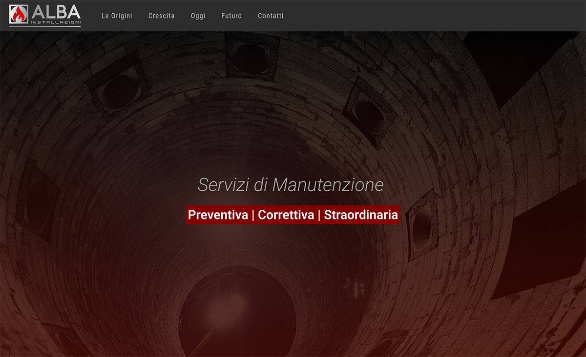 alba installazioni realizzazione sito web landing page pavia pyg design studio